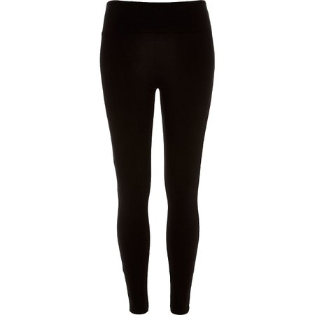 Black high waisted leggings - Leggings - Pants - women