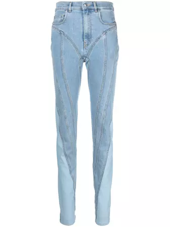 Mugler Spiral Skinny Jeans - Farfetch