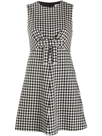 RED Valentino Checked bow-detail Dress - Farfetch