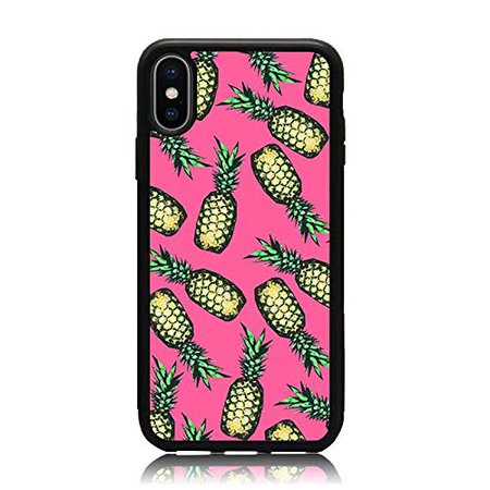Amazon.com: iPhone XR Case, [Fruit Pineapple Collage Series] Print Soft TPU & Hard Back Shock Absorption Scratch Proof Slim Protective Case Cover for iPhone XR 6.1 Inch 2018 Release: Cell Phones & Accessories