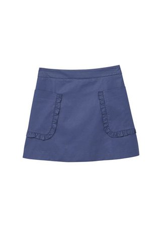 MANGO Pocket coated skirt