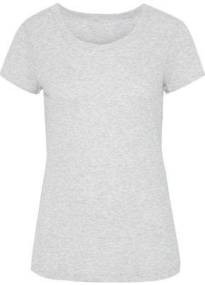 Melange Ribbed Stretch-jersey T-shirt