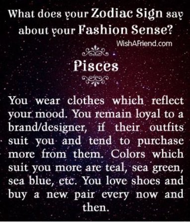 Pisces fashion sense