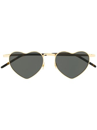 Saint Laurent Eyewear Loulou Heart Sunglasses - Farfetch