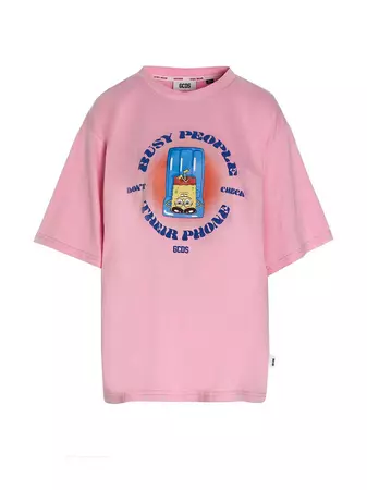 GCDS X SpongeBob Graphic Printed Crewneck T-Shirt – Cettire