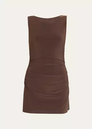 Norma Kamali Sleeveless Pickleball Mini Dress - Bergdorf Goodman