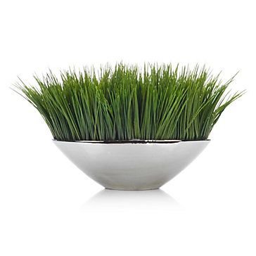Faux Grass In Silver Pot | Indoor Garden | Spring Trends | Trends | Z Gallerie