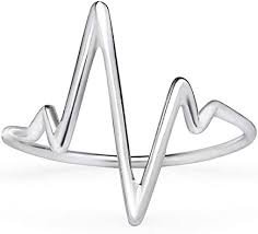 sterling silver heartbeat ring - Google Search