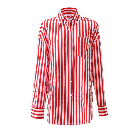 White-and-Red-Vertical-Striped-Shirts-Womens-2018-Casual-Long-Sleeve-Turn-Down-Collar-Tops-With.jpg (800×800)