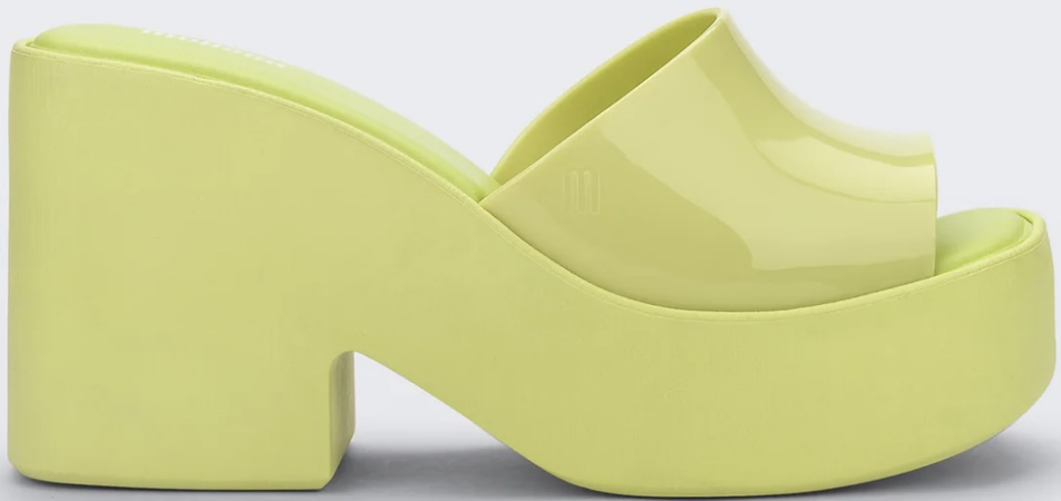 Chunky Sole Platform Sandals (Yellow Green)