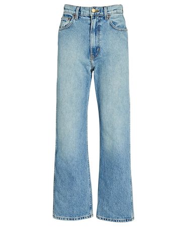 B Sides Jeans Plein High-Rise Straight-leg Jeans in blue | INTERMIX®