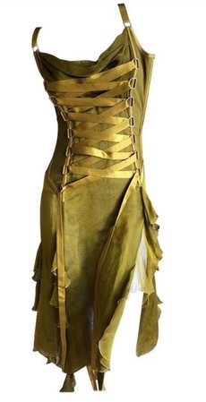 vintage Versace corset dress