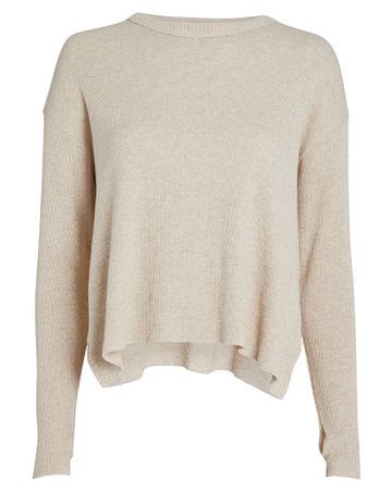 Enza Costa | Cropped Cotton-Cashmere Thermal | INTERMIX®
