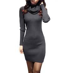 sweater dress dark grey