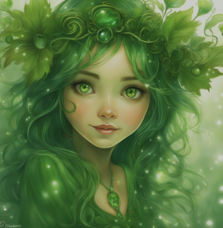 Green Hair Fairy Anime