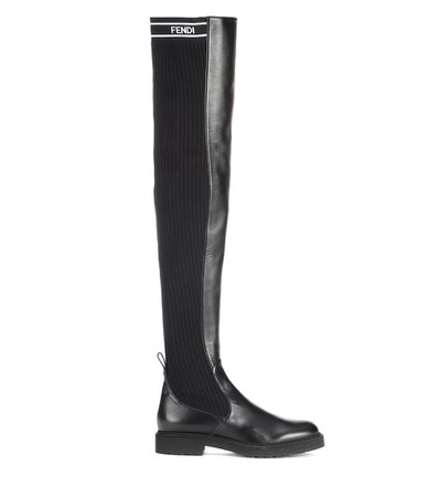 Fendi Leather Over-The-Knee Boots
