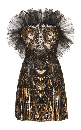 Matsuri Ruffled Tulle Dress by Zuhair Murad | Moda Operandi