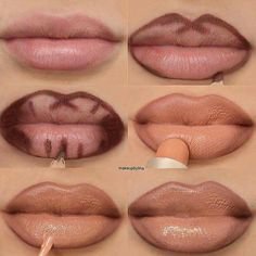 Lipstick tutorial pic brown outline | Lip makeup tutorial, Pinterest makeup, Lipstick tutorial