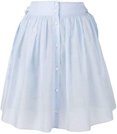 A-line buttoned skirt
