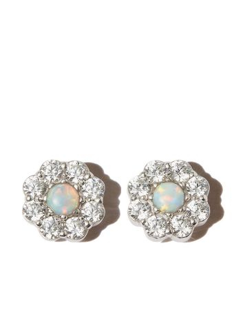 Shop Hatton Labs flower stud earrings with Express Delivery - FARFETCH