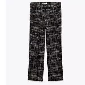 structured checkered pants Zara - Google Search