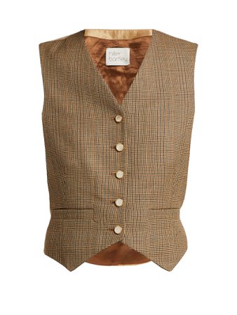 Checked wool waistcoat | Hillier Bartley | MATCHESFASHION.COM