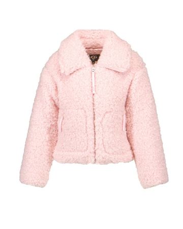 UGG | "Maeve" Pastel Pink Sherpa Jacket