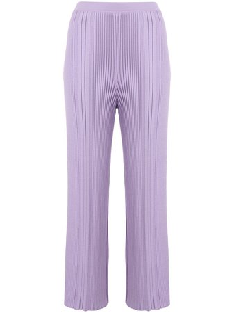 Dion Lee Pinnacle Ribbed Cropped Trousers | Farfetch.com