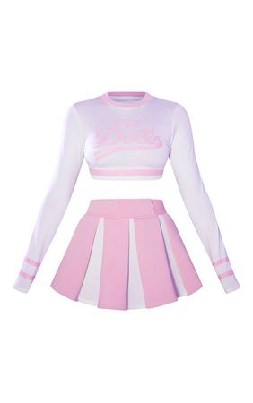 Cheerleader uniform pink