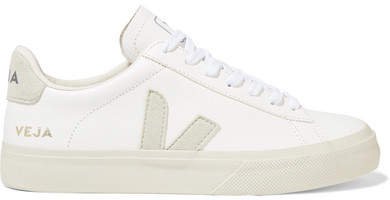 Net Sustain Campo Vegan Suede-trimmed Leather Sneakers - White