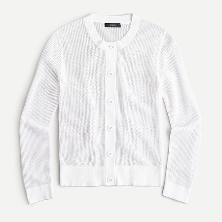 J.Crew: Pointelle-stitch Cardigan Sweater For Women