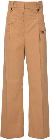Babukhadia High Waisted Button Trousers