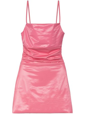 Shop pink Maisie Wilen glossy-effect mini dress with Express Delivery - Farfetch