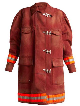 Manteau oversize style pompier en sergé de coton | CALVIN KLEIN 205W39NYC | MATCHESFASHION.COM FR