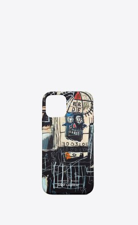 IPhone 12 Pro case with a Jean-Michel Basquiat print | Saint Laurent United Kingdom | YSL.com