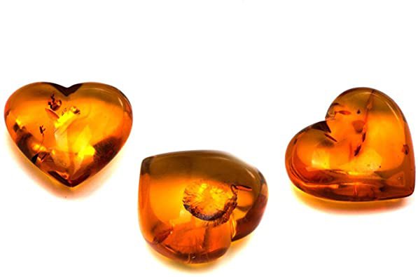 amber heart crystal - Google Search