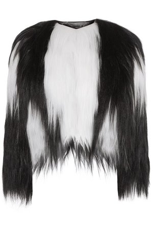 Givenchy | Two-tone goat hair coat | NET-A-PORTER.COM