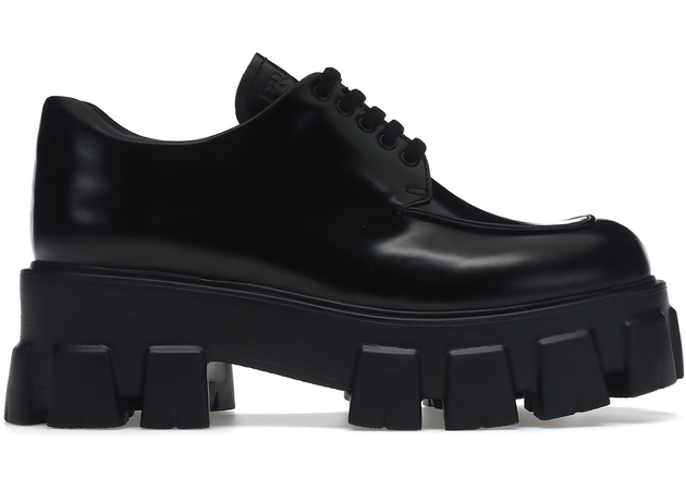 Prada Monolith 55mm Lace Up Loafer