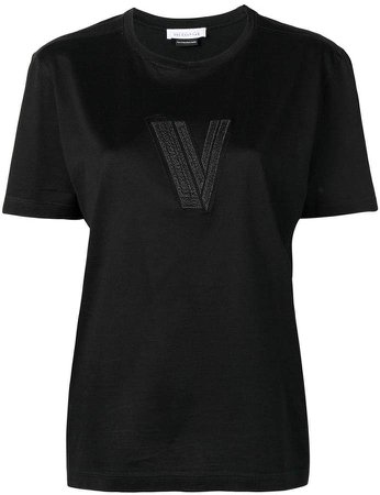 Pre-Owned logo embroidered T-shirt