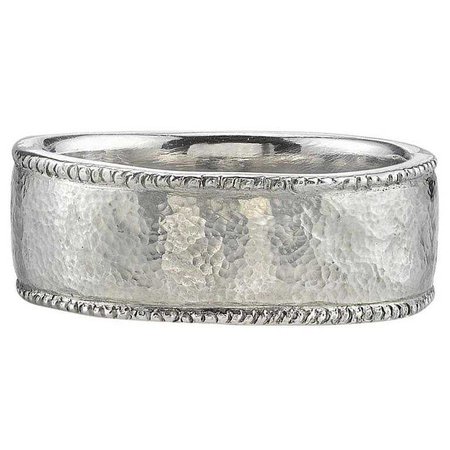 8.5mm Platinum Men's Band Wedding Ring
