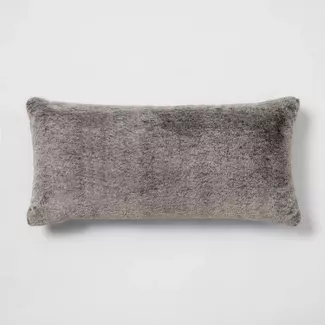 Faux Rabbit Fur Pillow - Threshold™ : Target