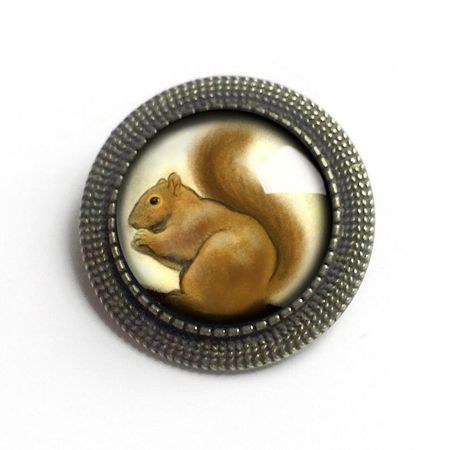 Victorian Squirrel Vintage Inspired Pin Brooch | Etsy
