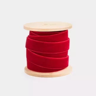 5/8" Red Velvet Ribbon - Sugar Paper™ : Target