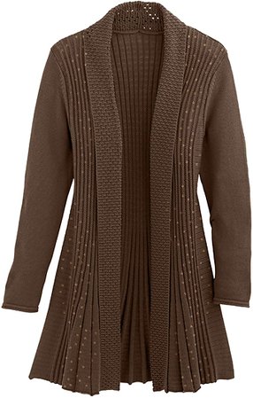 Cardigans for Women Long Sleeve Swingy Midweight Sequin Cardigan Sweater W/Pocket at Amazon Women’s Clothing store