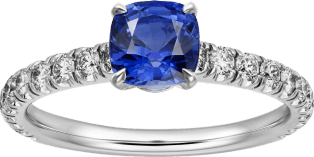 CRN4755800 - Solitaire 1895 - Platinum, sapphire, diamonds - Cartier