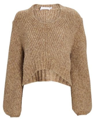 Jonathan Simkhai Chloe Cold Shoulder Turtleneck Sweater | INTERMIX®