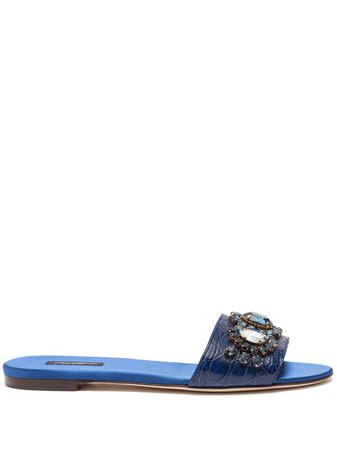 Dolce & Gabbana crystal-embellished sandals