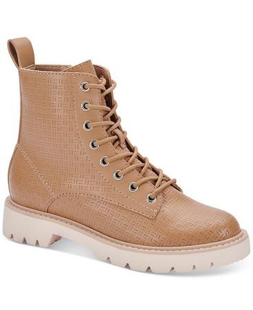 Dolce Vita Piker Combat Boots, Created for Macy's & Reviews - Booties - Shoes - Macy's
