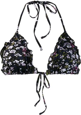 floral triangle bikini top