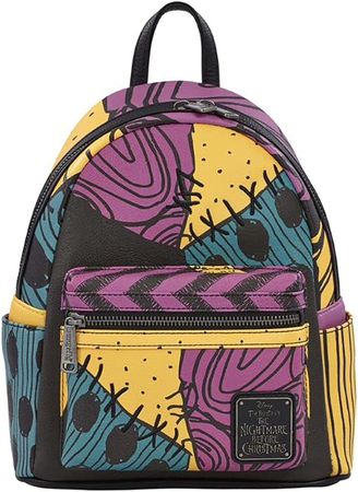 Amazon.com: Loungefly x Nightmare Before Christmas Sally Costume Mini Backpack (One Size, Multi): Clothing, Shoes & Jewelry